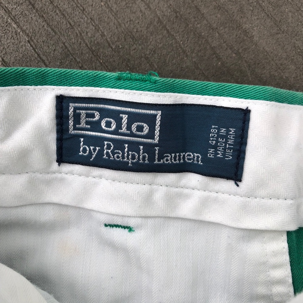 Men’s green Polo pants size 34/34